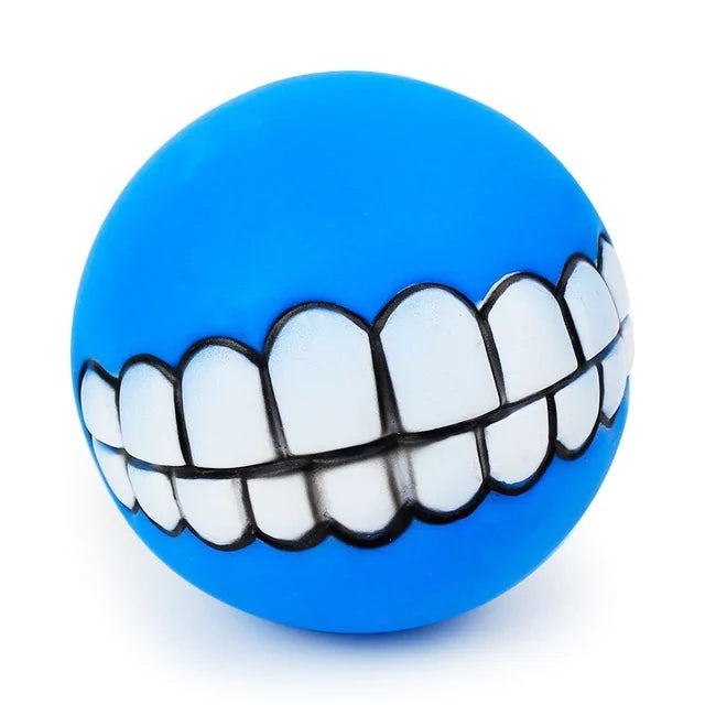 Pet Ball with Teeth Silicon Chew Toys for Large Breeds