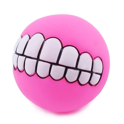 Pet Ball with Teeth Silicon Chew Toys for Large Breeds