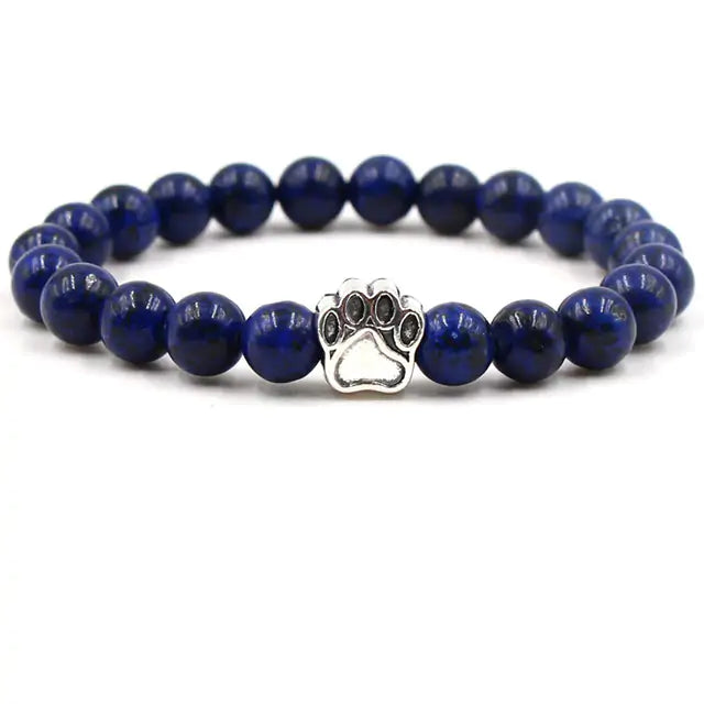 Pet Pawprint Stone Bracelets