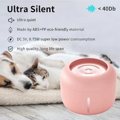 Pet Drinking Fountain with pump and filter