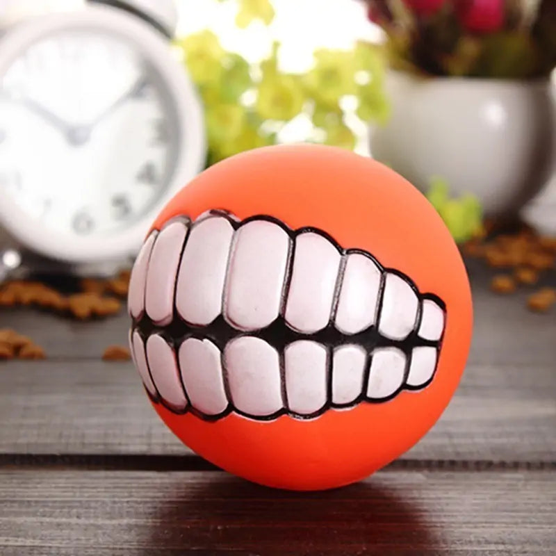 Pet Ball with Teeth Silicon Chew Toys for Large Breeds