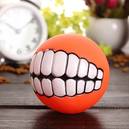 Pet Ball with Teeth Silicon Chew Toys for Large Breeds